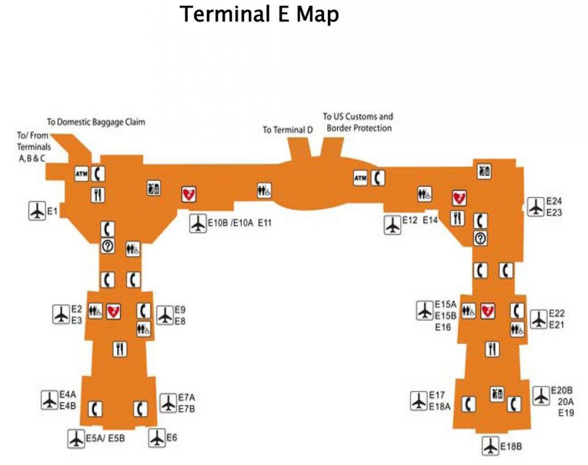 Houston aeropuerto terminal e mapa
