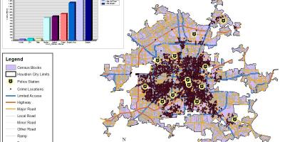 Houston tasa de criminalidad mapa