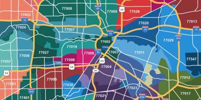 Mapa de los suburbios de Houston