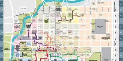 El centro de Houston túnel mapa