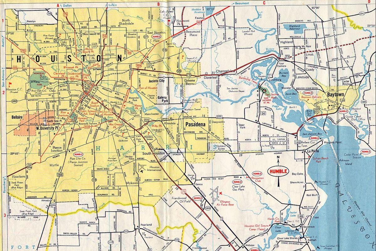Houston en el mapa