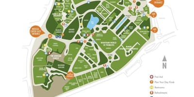 Mapa del zoológico de Houston